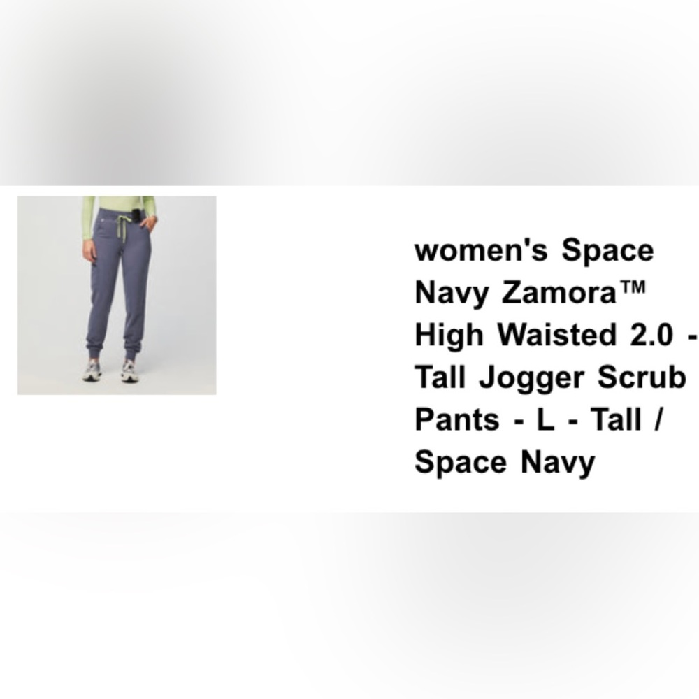 Figs high waisted jogger scrubs